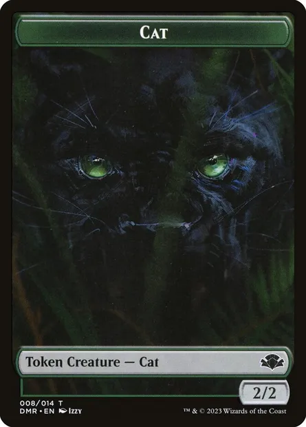 Cat, carte Magic TDMR 8 — extension Dominaria Remastered Tokens