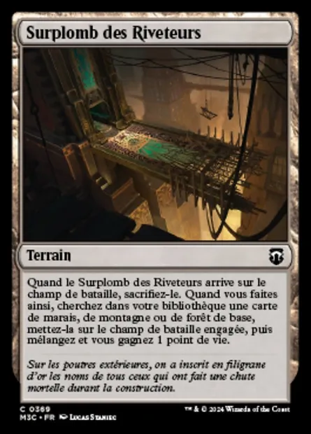 Surplomb des Riveteurs, carte Magic M3C 369 — extension Modern Horizons 3 Commander