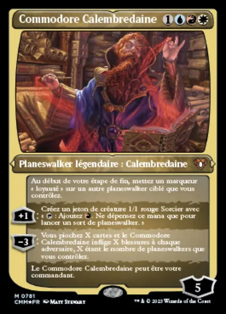 Commodore Calembredaine, carte Magic CMM 781 — extension Commander Masters