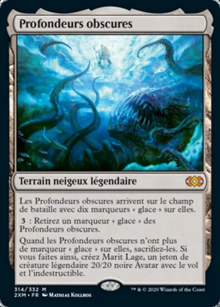 Profondeurs obscures, carte Magic 2XM 314 — extension Double Masters