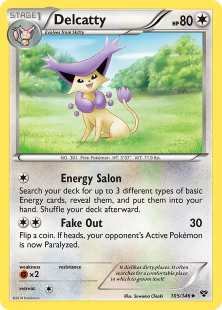 Delcatty, Pokémon card XY 105 — XY set