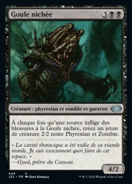 Goule nichée, carte Magic J22 448 — extension Jumpstart 2022