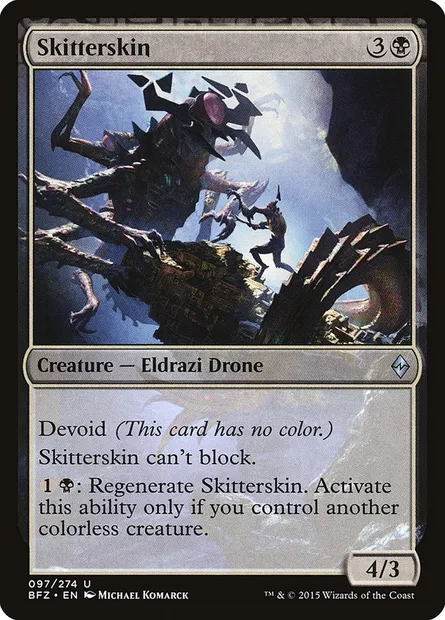 Skitterskin, Magic card BFZ 97 — Battle for Zendikar set