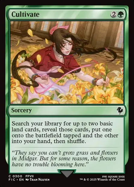 Cultivate, Magic card FIC 300 — Final Fantasy Commander set
