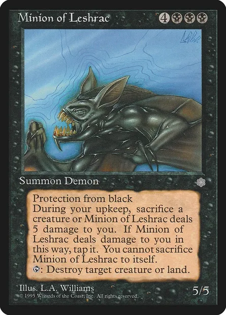 Mignon de Leshrac, carte Magic ICE 150 — extension Ere Glaciaire