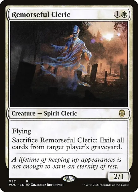 Remorseful Cleric, Magic card VOC 97 — Crimson Vow Commander set