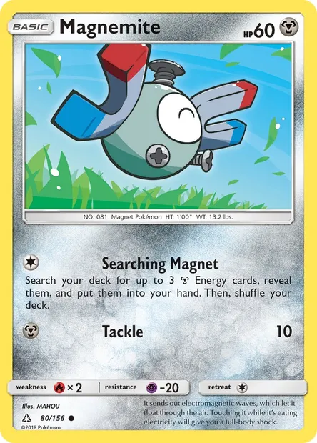 Magnemite, Pokémon card UPR 80 — Ultra Prism set