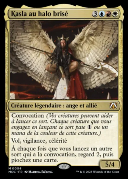 Kasla au halo brisé, carte Magic MOC 4 — extension March of the Machine Commander
