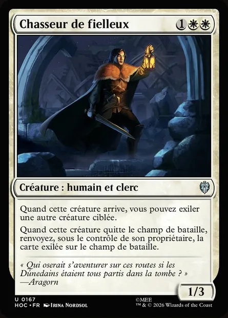 Chasseur de fielleux, carte Magic HOC 167 — extension The Hobbit Eternal