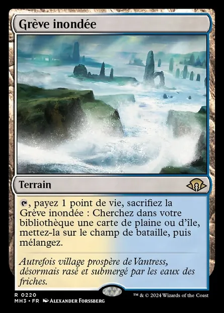 Grève inondée, carte Magic MH3 220 — extension Modern Horizons 3