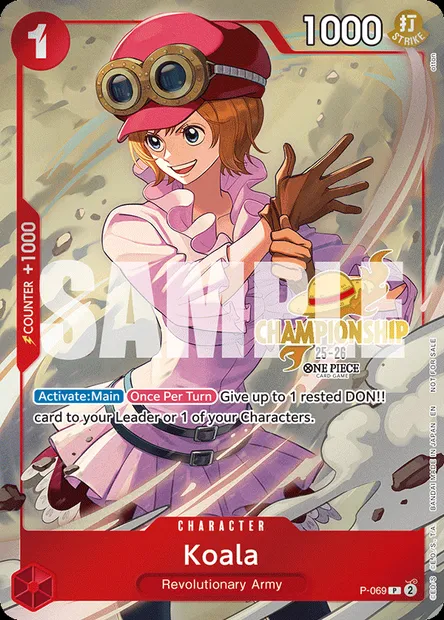 Koala, One Piece card P-069 — Promotion card set