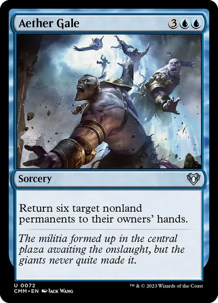 Aether Gale, Magic card CMM 72 — Commander Masters set