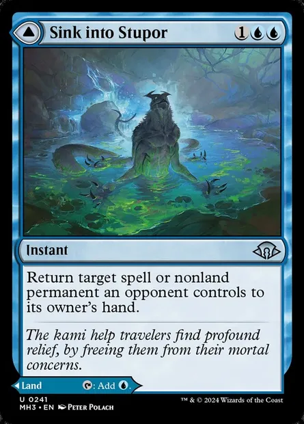 Sink into Stupor // Soporific Springs, Magic card MH3 241 — Modern Horizons 3 set