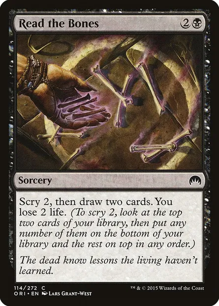 Read the Bones, Magic card ORI 114 — Magic Origins set