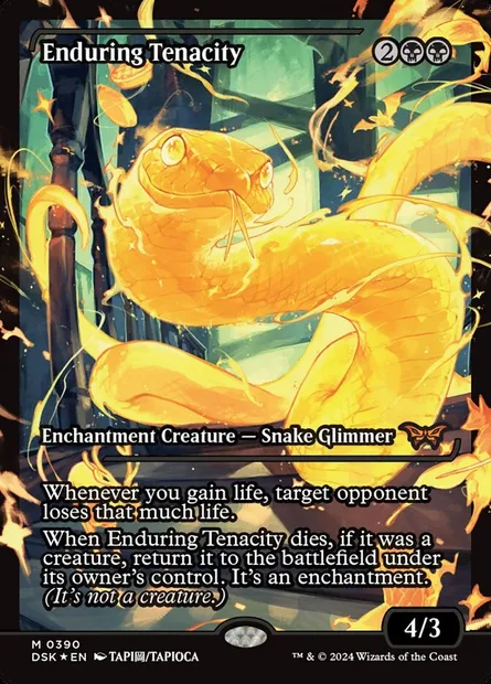 Enduring Tenacity, Magic card DSK 390 — Duskmourn: House of Horror set
