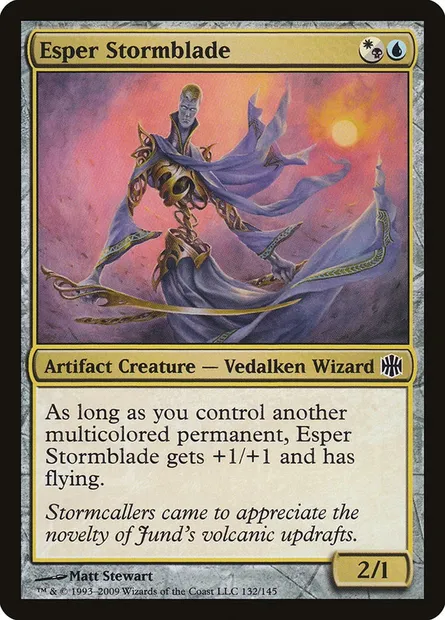 Esper Stormblade, Magic card ARB 132 — Alara Reborn set