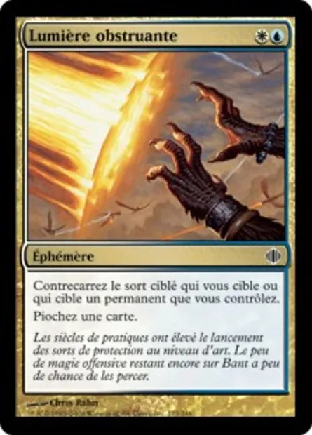 Lumière obstruante, carte Magic ALA 173 — extension Les éclats d'Alara