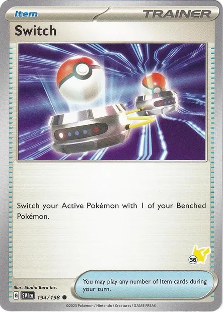 Échange, carte Pokémon BA24 194-36 — extension Battle Academy 2024