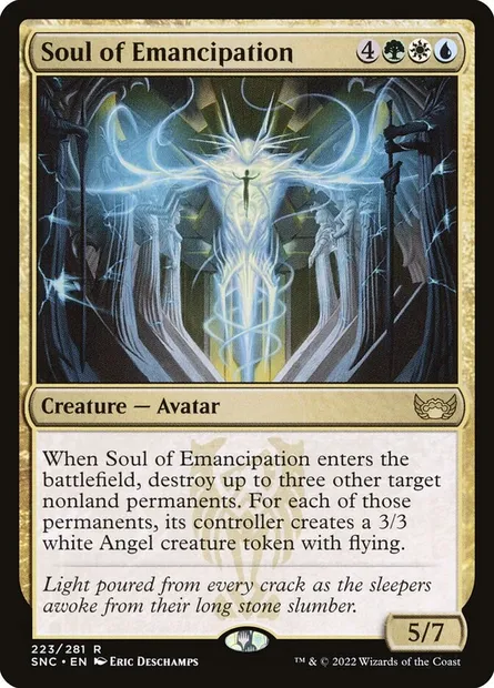 Soul of Emancipation, Magic card SNC 223 — Streets of New Capenna set