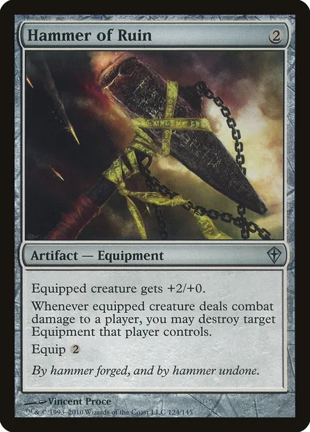 Hammer of Ruin, Magic card WWK 124 — Worldwake set