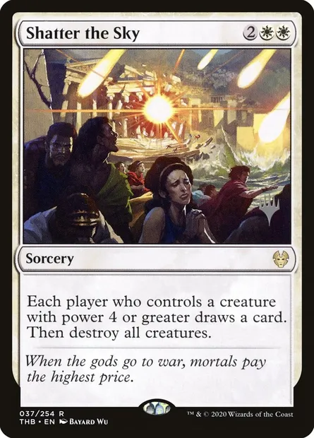Shatter the Sky, Magic card PTHB 37p — Theros Beyond Death Promos set
