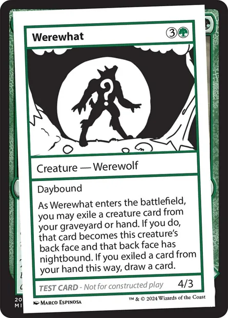 Werewhat, carte Magic MB2 587 — extension Mystery Booster 2