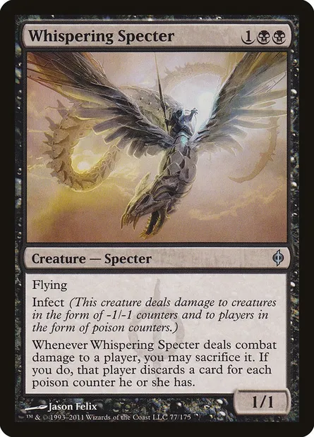 Whispering Specter, Magic card NPH 77 — New Phyrexia set