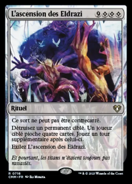 L'ascension des Eldrazi, carte Magic CMM 716 — extension Commander Masters