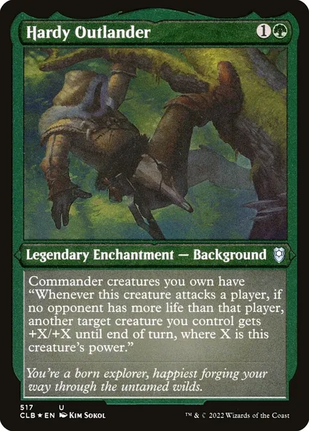 Étranger hardi, carte Magic CLB 517 — extension Commander Légendes : la bataille de la Porte de Baldur