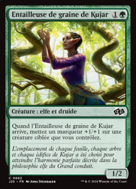 Entailleuse de graine de Kujar, carte Magic J25 682 — extension Foundations Jumpstart