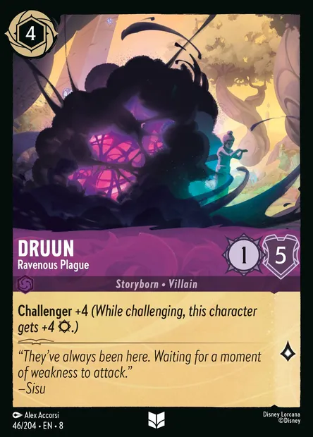 Druun - Ravenous Plague, Disney Lorcana card CH8-046 — The Reign of Jafar set