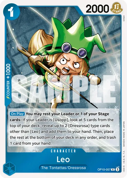 Leo, One Piece card OP10-057 — ROYAL BLOOD set