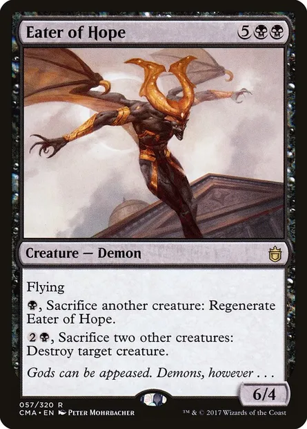 Dévoreur d'espoir, carte Magic CMA 57 — extension Commander Anthology