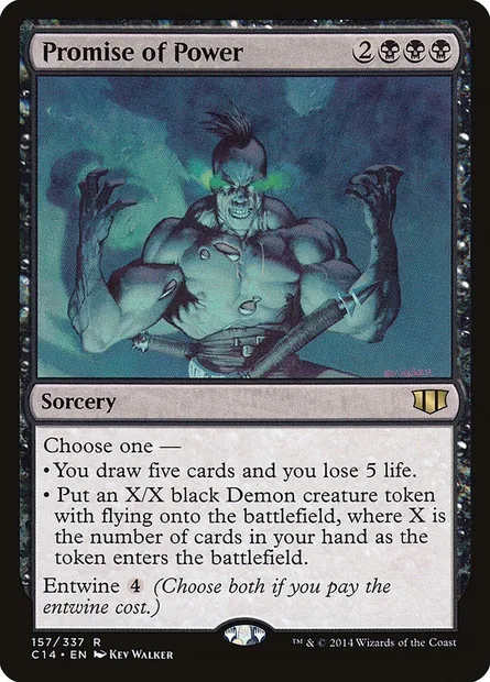 Promise of Power, Magic card C14 157 — Commander 2014 set