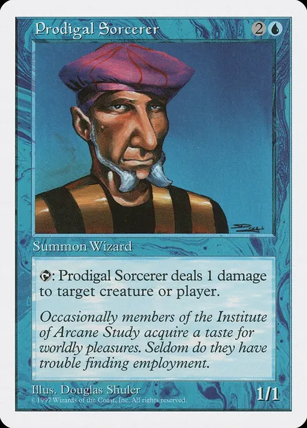 Sorcier sybarite, carte Magic 5ED 112 — extension Cinquième Edition