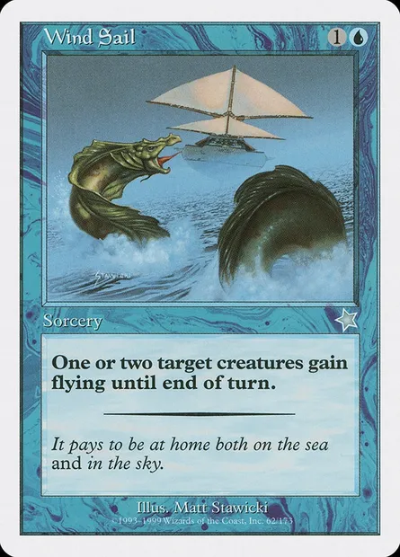 Wind Sail, Magic card S99 62 — Starter 1999 set