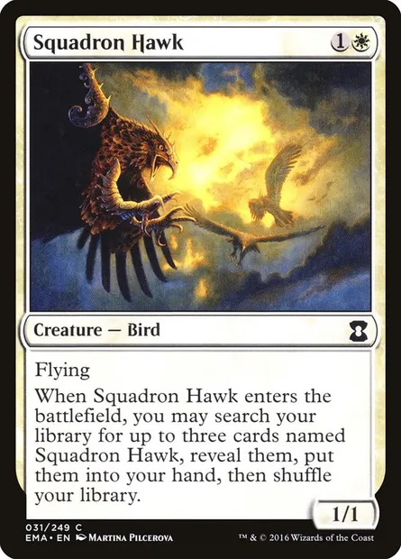 Squadron Hawk, Magic card EMA 31 — Eternal Masters set