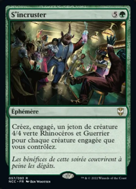 S'incruster, carte Magic NCC 57 — extension New Capenna Commander