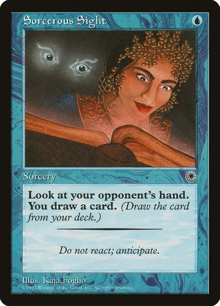 Sorcerous Sight, Magic card POR 68 — Portal set