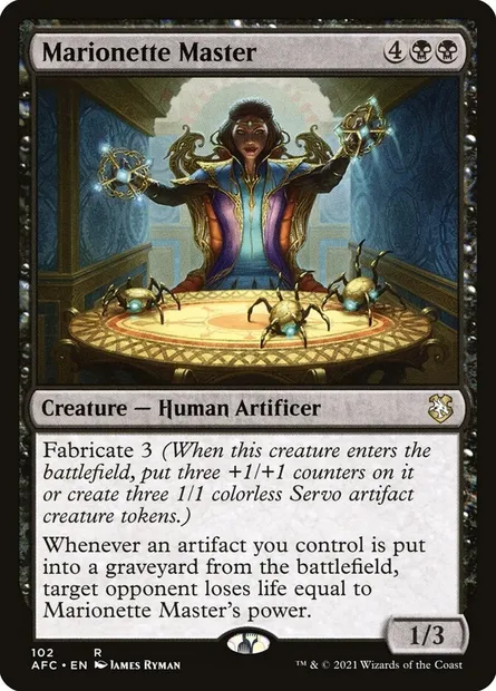 Marionette Master, Magic card AFC 102 — Forgotten Realms Commander set