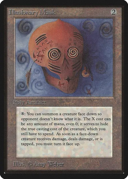 Illusionary Mask, carte Magic LEB 250 — extension Limited Edition Beta