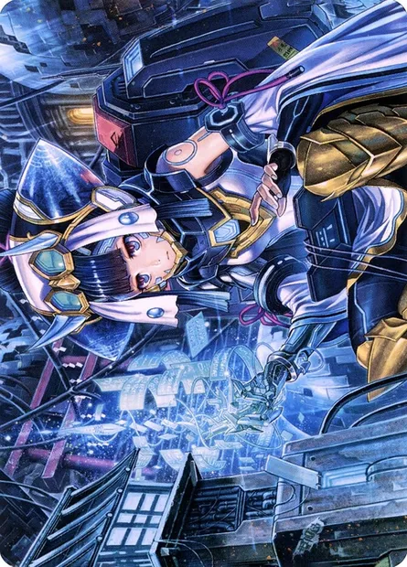 Covert Technician // Covert Technician, carte Magic ANEO 51 — extension Neon Dynasty Art Series