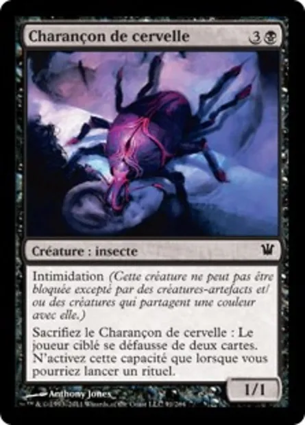 Charançon de cervelle, carte Magic ISD 91 — extension Innistrad