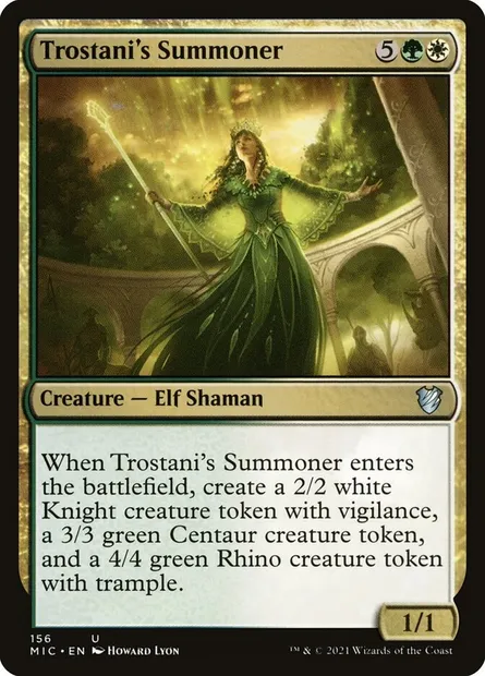 Trostani's Summoner, Magic card MIC 156 — Midnight Hunt Commander set