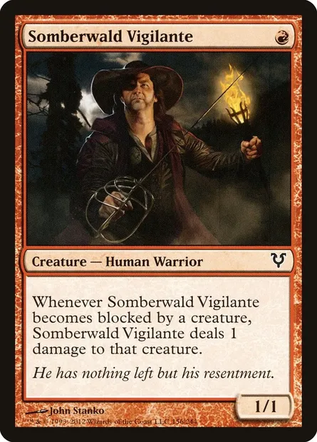 Somberwald Vigilante, Magic card AVR 156 — Avacyn Restored set