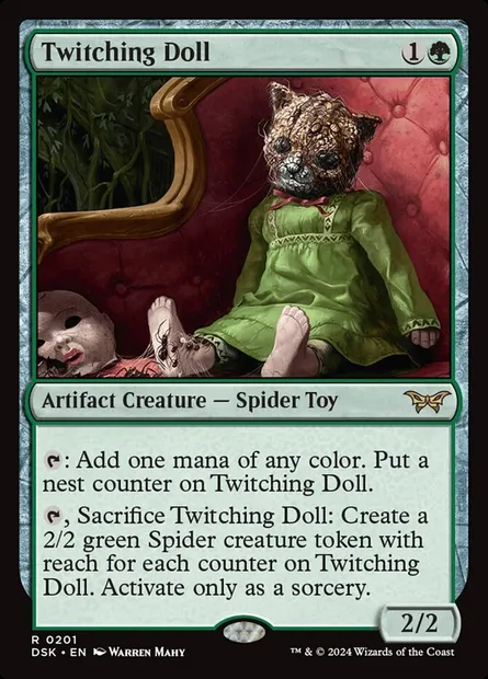 Twitching Doll, Magic card DSK 201 — Duskmourn: House of Horror set