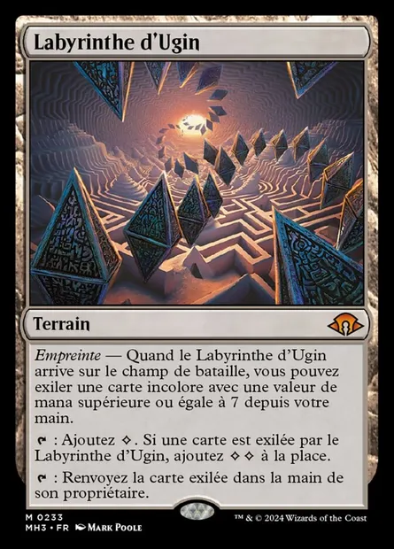 Labyrinthe d'Ugin, carte Magic MH3 233 — extension Modern Horizons 3