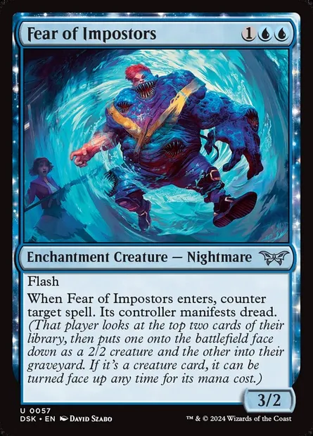 Fear of Impostors, Magic card DSK 57 — Duskmourn: House of Horror set