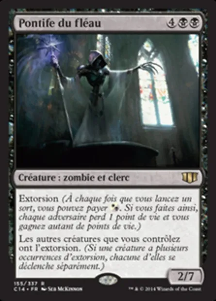 Pontife du fléau, carte Magic C14 155 — extension Commander 2014