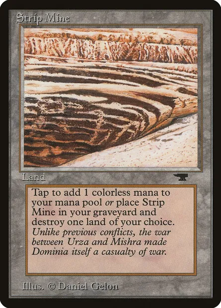 Strip Mine, Magic card ATQ 82a — Antiquities set
